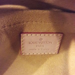 Louis Vuitton denim hobo handbag